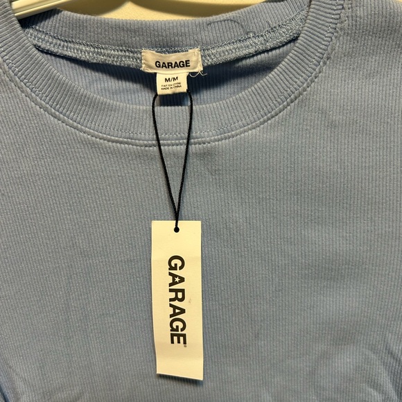 Garage Women's Blue Reina Ruched T-Shirt Dress, Size: M - Picture 4 of 4